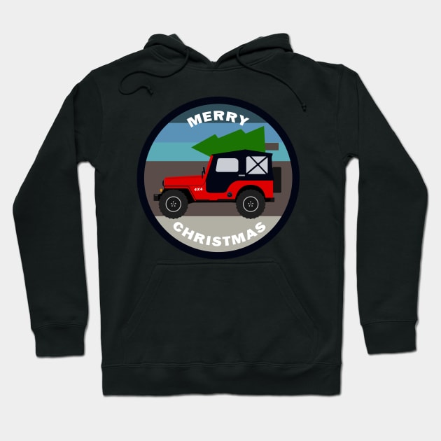 [JEEP] Driving Home for Christmas Hoodie by sojeepgirl